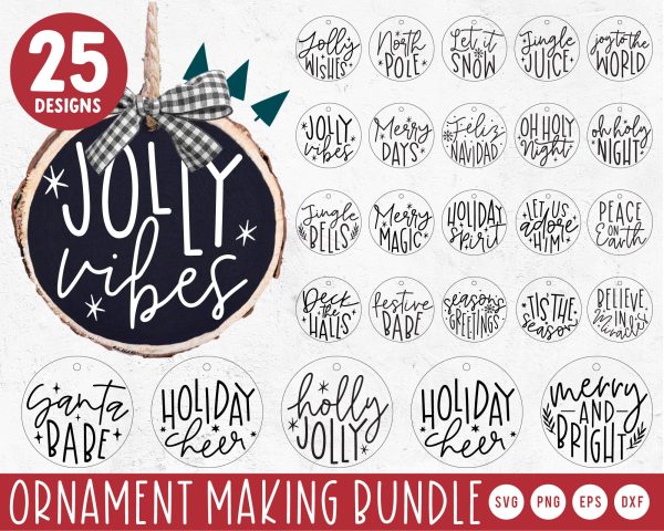 Christmas Ornament Making SVG Bundle Hot on Sale
