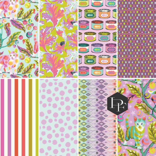 Tabby Road Deja Vu Full Yard Bundle, 8 Pieces - by Tula Pink Online Hot Sale - Image 2