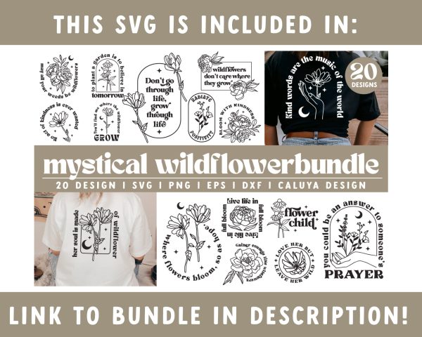 Boho Flower SVG | No Act Of Kindness Is Ever Wasted Online Sale - Image 5