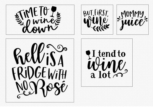 Wine Lover Quote SVG Bundle | 25 Pack Hot on Sale - Image 5