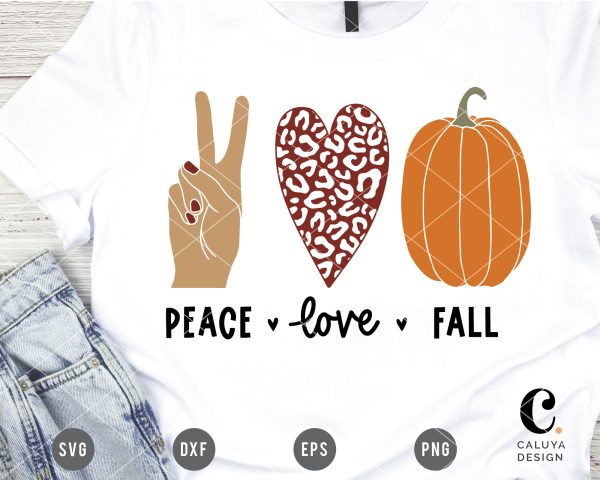 Peace, Love, Pumpkin SVG For Cheap