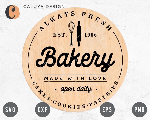 Circle Bakery Sign Making SVG Sale
