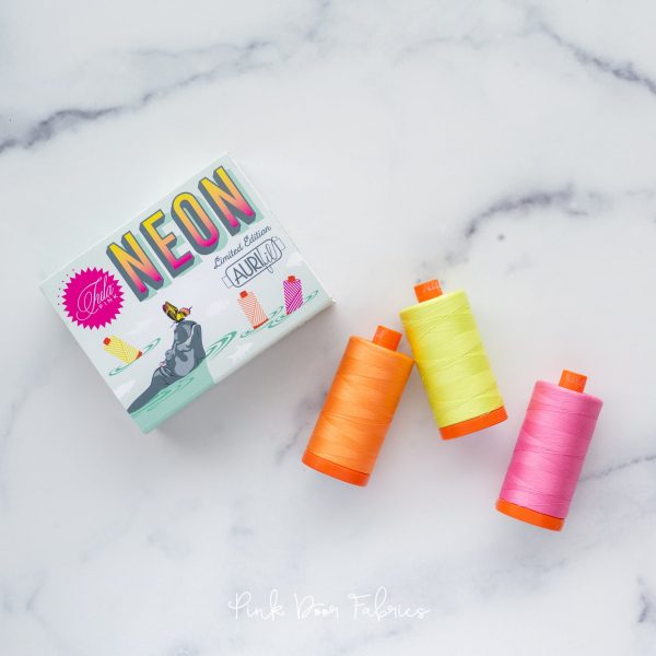 Neon & Neutrals 3 Large Spool - Aurifil Thread Set - Tula Pink for Aurifil - 3 pcs - TP50EC3 Cheap - Image 2