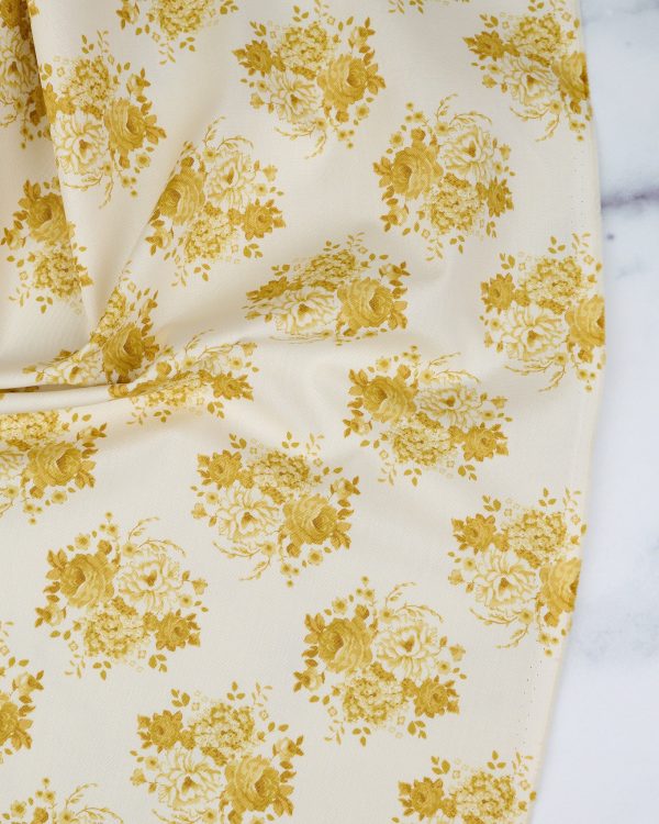 Sunday Brunch - Mia Sour Yellow - Tilda Fabrics - TIL100587 - Half Yard Fashion