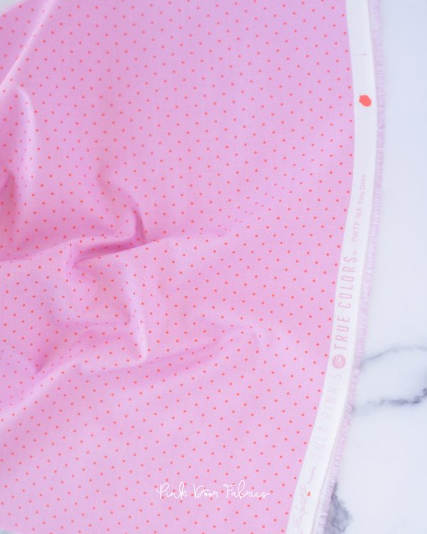 Tula Pink True Colors 2022 - Tiny Dots in Candy - Tula Pink for Free Spirit - PWTP185.CANDY - Half Yard Online Hot Sale