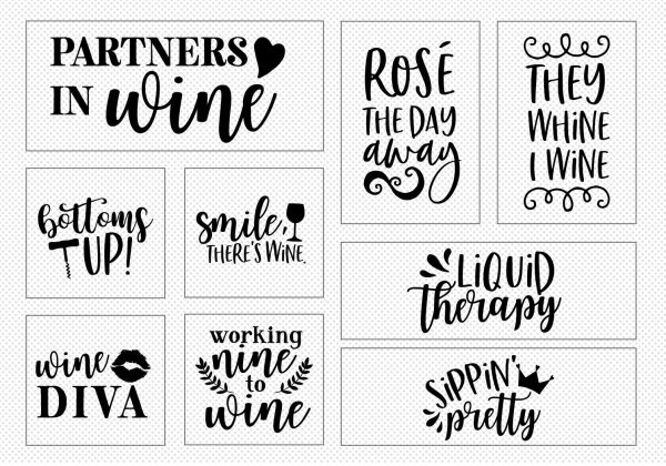 Wine Lover Quote SVG Bundle | 25 Pack Hot on Sale - Image 4