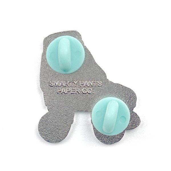 Amethyst roller skate pin with glow in the dark wheels For Discount - Image 4