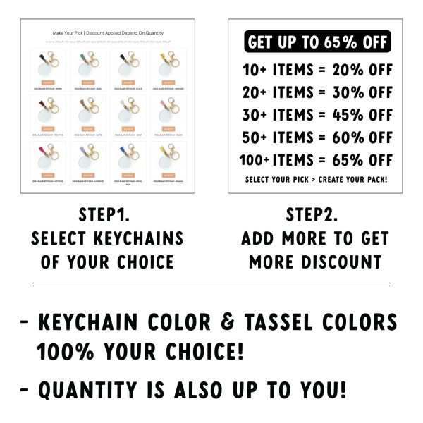 Blank Acrylic Keychain Bundle Discount - Image 3