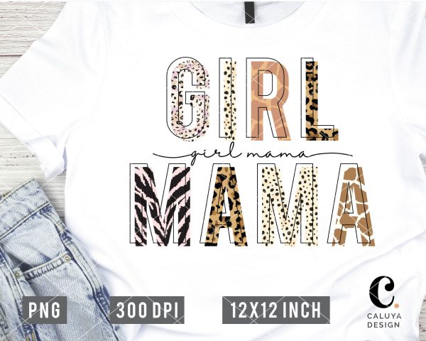 Girl Mama Animal Print with Script Sublimation Sale