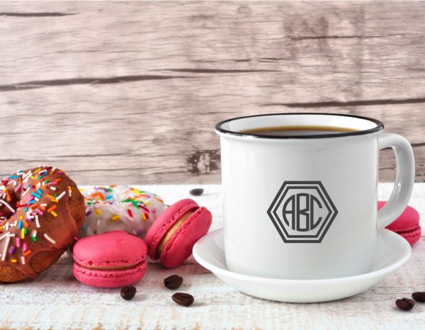 Round 3 Letter Monogram SVG Hot on Sale - Image 3