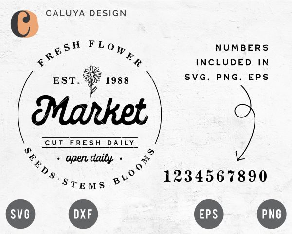 Fresh Flower Market Sign Making SVG Online - Image 3