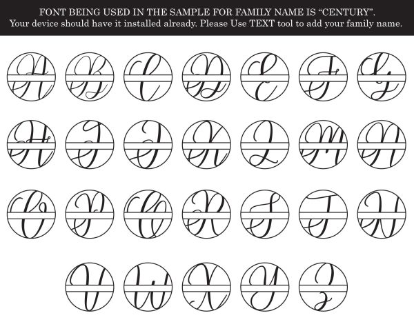 Family Monogram SVG Bundle For Sale - Image 4