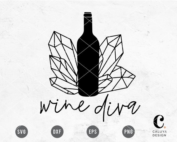 Wine Diva SVG Online