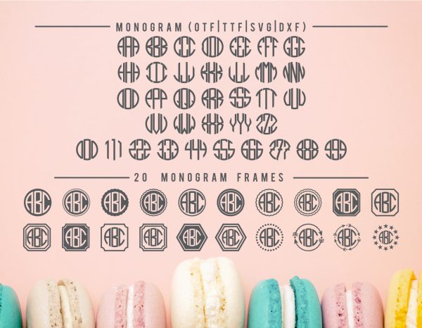 Round 3 Letter Monogram SVG Hot on Sale - Image 2