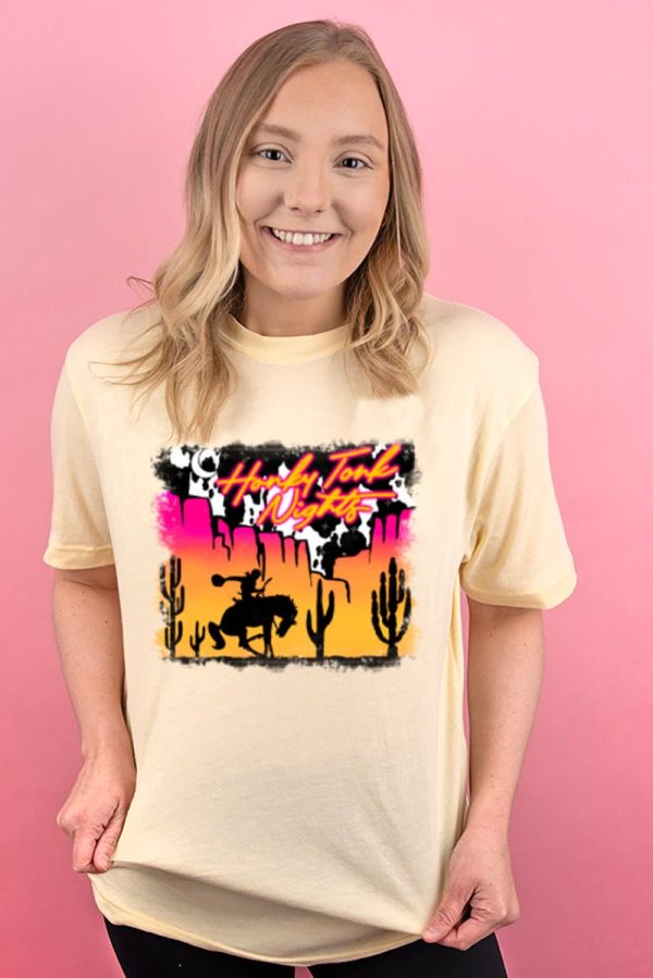 Honky Tonk Nights Adult Soft-Tek Blend T-Shirt Supply