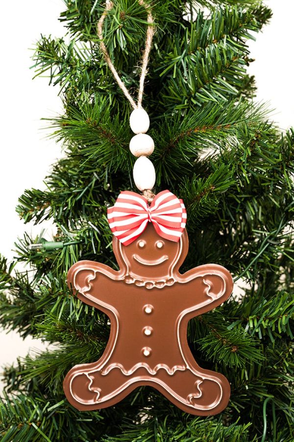 10.75 x 5.75 Gingerbread Girl Hanging Decor For Sale