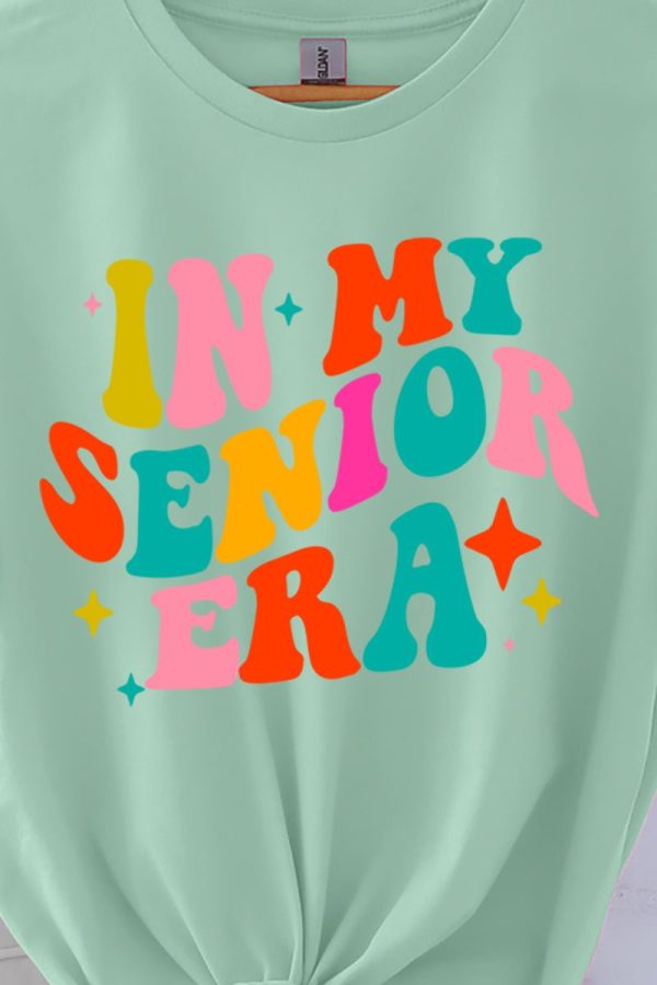 In My Senior Era Colorful Short Sleeve Relaxed Fit T-Shirt Online Hot Sale - Image 2