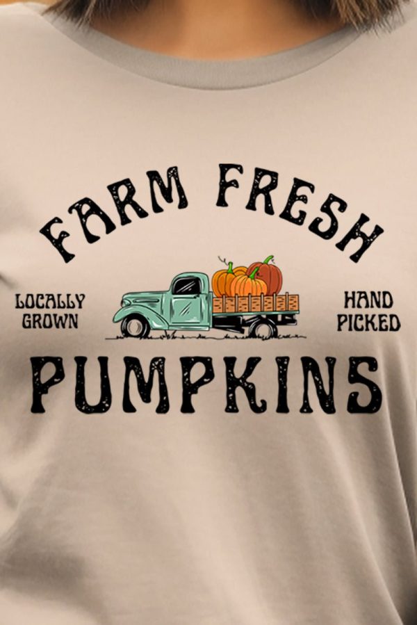 Farm Fresh Pumpkins Short Sleeve Relaxed Fit T-Shirt For Discount - Image 2