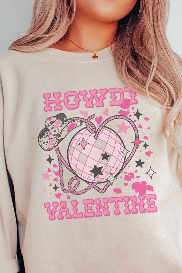 Disco Howdy Valentine Unisex NuBlend Crew Sweatshirt Online now - Image 2