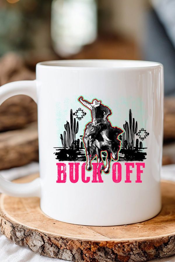 Buck Off White Mug Discount