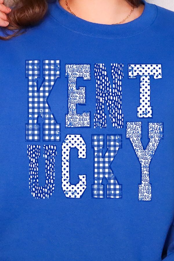Patchwork Kentucky Unisex NuBlend Crew Sweatshirt Supply - Image 2