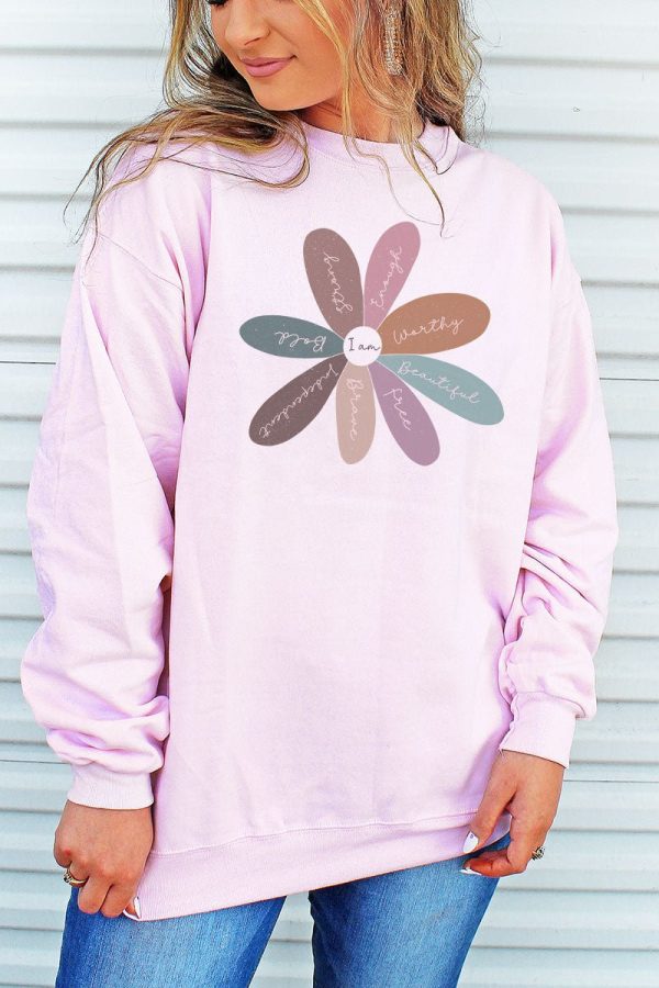 Daisy Positivity Heavy-weight Crew Sweatshirt Online Hot Sale