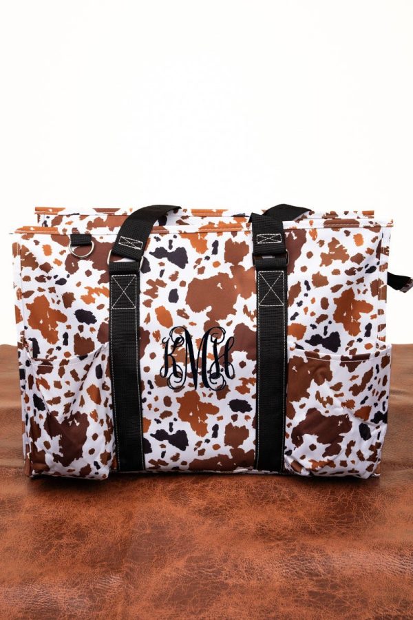 NGIL Caffe Moo-cha with Black Trim Large Organizer Tote Hot on Sale - Image 4