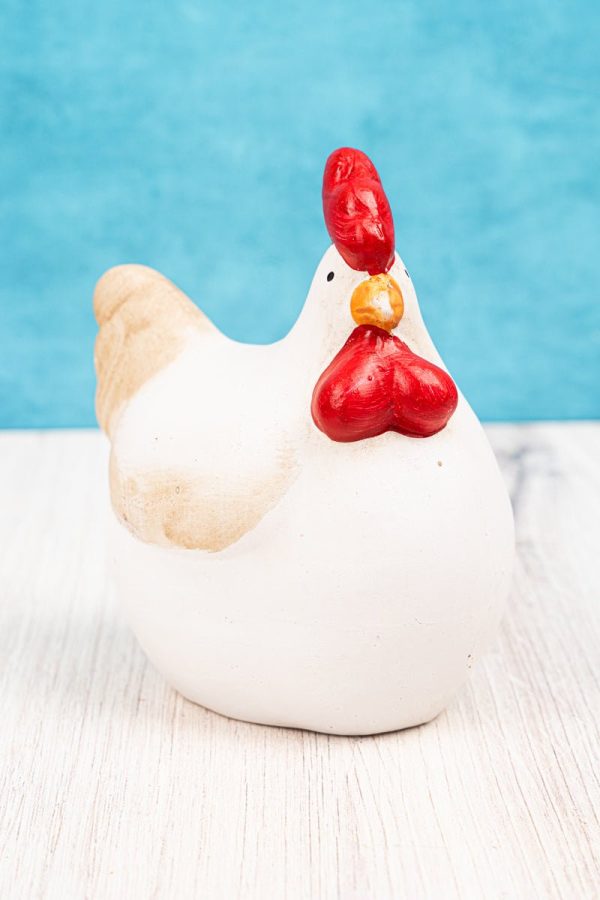 4.75 x 4.25 Cluck Kent Tabletop Ceramic Chicken Hot on Sale