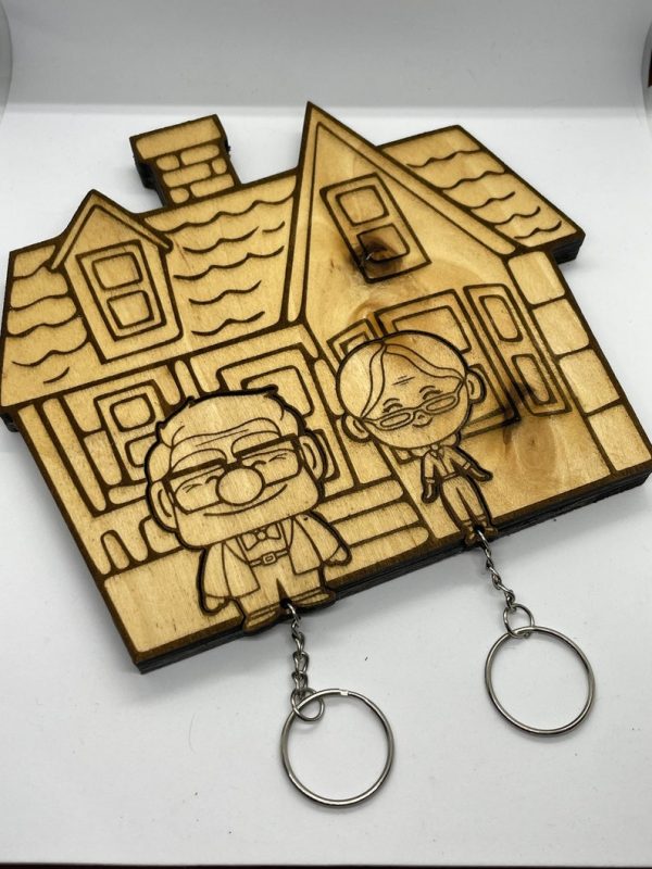 Gift For Couple Wood Key Holder Cartoon Movie 01ACXX190824 Online Sale